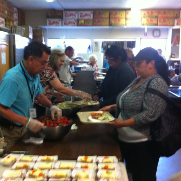 Serving meals
