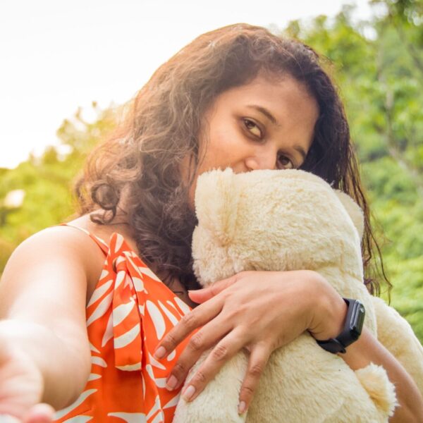 Teddy Bear and Woman