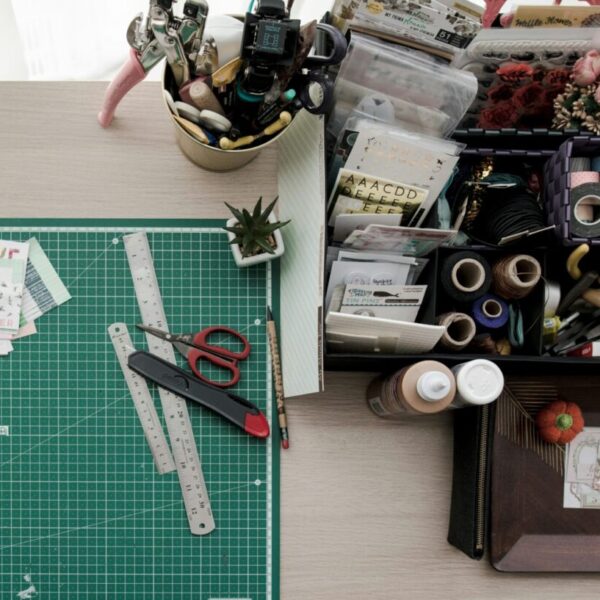 craft paper, scissors ruler
